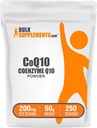 BulkSupplements.com Coenzyme Q10 Powder - Coenzyme Q10 200mg Supplement, Nutritional Supplement - Gluten Free, 200mg per Serving, 50g (1.8 oz) (Pack of 1)