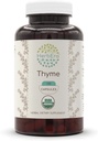 HerbEra Thyme USDA Organic 120 Capsules | Natural Herbal Supplement | Certified Organic Vegetarian Capsules and Organic Thyme (Thymus Vulgaris) Dried Leaf (120 Capsules)