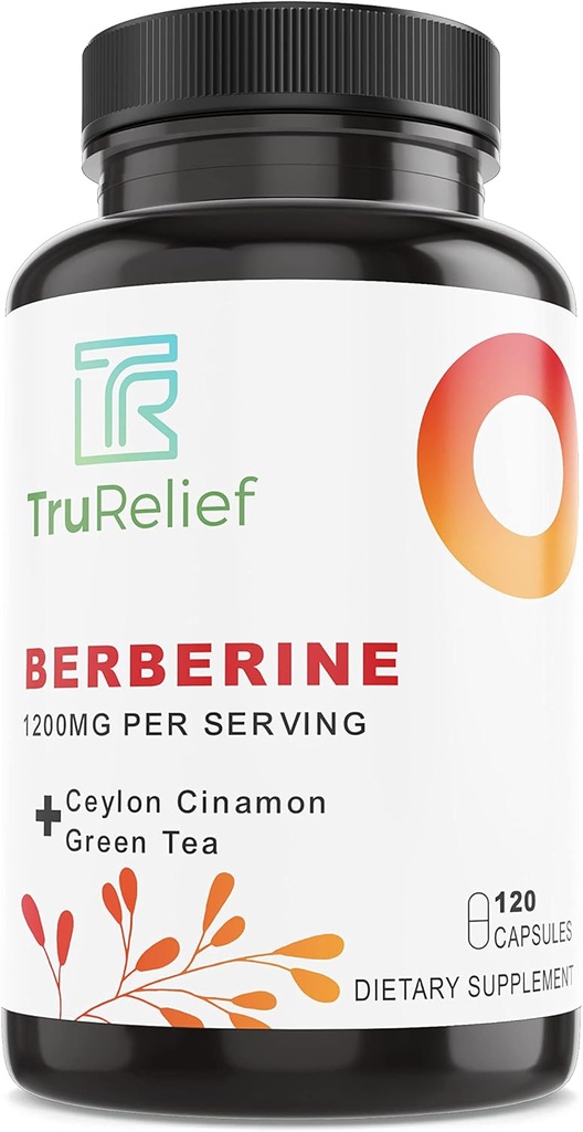 Berberine 1200mg w/Ceylon Cinnamon & Green Tea - 120 Caps