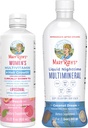 MaryRuth's Women's Multivitamin + Hair Growth Liposomal (Peach) & Liquid Nighttime Multimineral (Coconut, 15oz) | Clean Label Project Verified® | Vegan | Beauty, Bedtime Routine, & Overall Health
