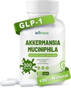 Akkermansia Muciniphila Probiotic for Gut Management - GLP-1 Boosting Supplement with Chicory Inulin, Turmeric, Resistant Starch, Vegan & Gluten Free - 30 Day Supply