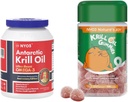 Krill Oil 1000mg softgels and Krill Oil Gummies 135mg Omega 3 Gummies DHA EPA Bundles