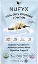 NUFYX® • Heavenly Protein® Powder • World’s Finest 100% Organic American Grown Peas • Vegan • Gluten Free • Low Carb (Creamy Vanilla, Packet)