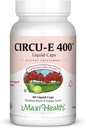 Maxi Health Circu-E 400 IU - Natural Vitamin E - Body's Defense System Support - 60 Capsules - Kosher