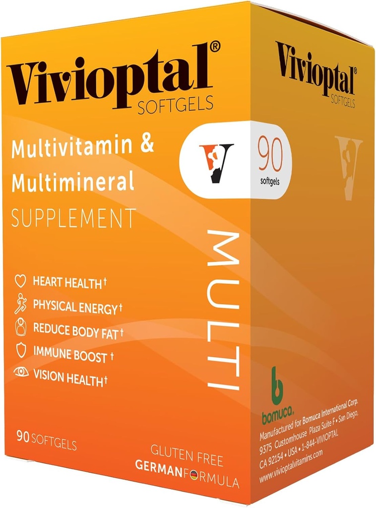 Vivioptal Multi, 90 Softgels, Multivitamin & Multimineral, Gluten Free, German Formula