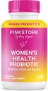 Pink Stork Women’s Probiotic Capsules – 50 Billion CFU Probiotics and Prebiotics – Supports Vaginal Flora, pH Balance, Gut Health, Mood + Digestive Wellness – Dairy-Free, Vegan, Non-GMO – 30 Count