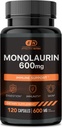 EFFECTIVE NUTRA Monolaurin 600mg - Immune Support, Digestion & Skin - Monolaurin Supplement for Men & Women 120 Capsules