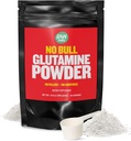 “No Bull” L-Glutamine Powder - Unflavored and Micronized Glutamine, Pure L Glutamine Powder, Non GMO, L Glutamine Supplement, Naturally Vegan, Vegetarian and Gluten Free, 300g