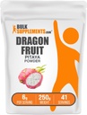 BulkSupplements.com Dragon Fruit Powder - Dragon Fruit Supplement, Pink Pitaya Powder - Gluten Free, 6g per Serving, 250g (8.8 oz) (Pack of 1)