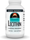 Source Naturals Lecithin 1200 mg, A Natural Emulsifier - 200 Softgels
