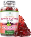 Purify Life Vegan Collagen Gummies with Biotin & Saw Palmetto Extract Bundle, Vitamins for Hair Skin and Nails Health, Hormonal Balance in Men and Women, Gluten-Free & Vegan, Replace Capsules, Pills