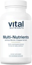 Vital Nutrients Multi-Nutrients 5 Ultra Antioxidant Formula | Boron, Copper, and Iron Free | Vegetarian Daily Multivitamin and Mineral | Gluten, Dairy, Soy Free | Non-GMO | 120 Capsules