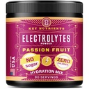 KEY NUTRIENTS Multivitamin Electrolytes Powder No Sugar - Delicious Passion Fruit Electrolyte Powder - Endurance & Energy Supplement - Hydration Powder - No Calories - 90 Servings - Made in USA