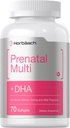 Horbäach Women's Prenatal Multivitamin with DHA, Iron and Folic Acid | 70 Softgels | Non-GMO & Gluten Free