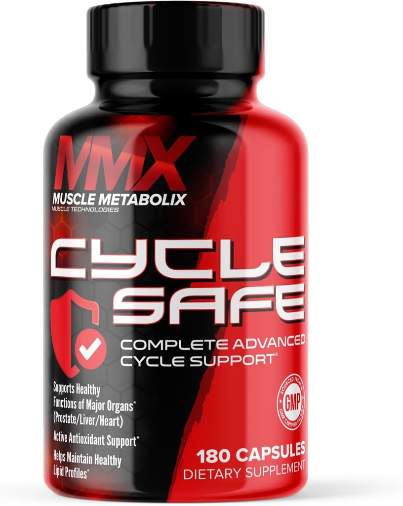Cycle Safe Liver & Organ Defense | Complete Cycle Support | Super Prostate Support | Liver Support | Antioxidant Grape Seed Extract Plus Organ Detox | 180 Capsules Mens Supplement
