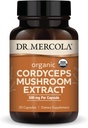 Dr. Mercola Organic Cordyceps Mushroom Extract, 30 Servings (30 Capsules), 500 mg Per Capsule, Dietary Supplement, Immune Support, Non-GMO, Certified USDA Organic