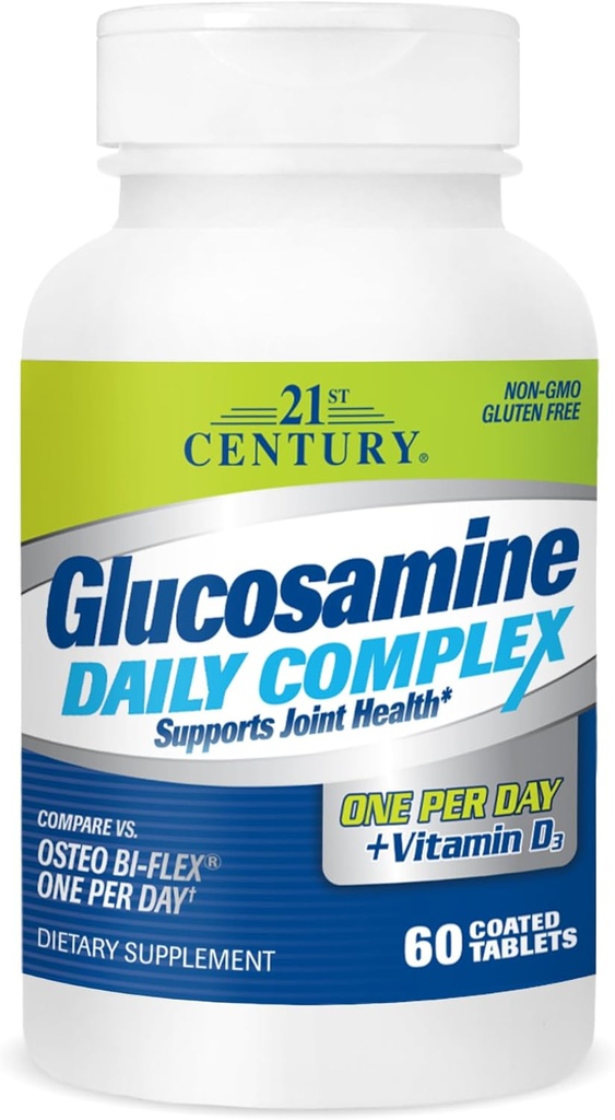 21st Century Glucosamine Daily Complex Plus D Tablets, 60 Count (27708)