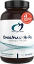 Designs for Health OmegAvail Hi-Po - TG (Triglyceride) Omega-3 Fish Oil Supplement, 1600mg EPA/DHA per Serving with Lemon + Vitamin E to Minimize Fishy Taste (120 Softgels)