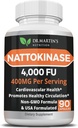 Pure 4,000 FU Nattokinase Supplement | 400mg Authentic Japanese Natto Extract | for Cardiovascular & Heart Health, Blood Circulation | Helps Maintain Healthy Blood Flow | Immune System | 90 Capsules