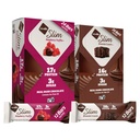 NuGo Slim Variety - Brownie Crunch 12 Bars & Raspberry Truffle 12 Bars, Low Net Carb, Keto Friendly, Gluten Free, 24 Count