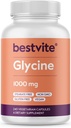 BESTVITE Glycine 1000mg per Capsule (240 Vegetarian Capsules) - No Stearates - Vegan - Non GMO - Gluten Free