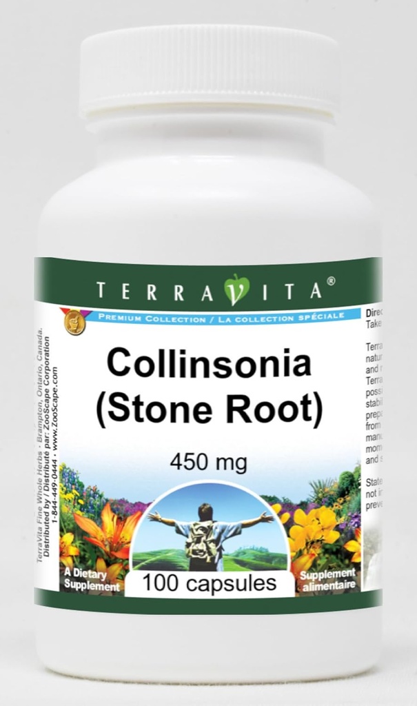 Collinsonia (Stone Root) - 450 mg (100 Capsules, ZIN: 510769)