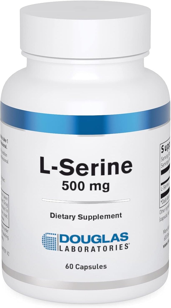Douglas Laboratories L-Serine | Amino Acid Supplement for Heart and Brain Health and Muscle Building* | 60 Capsules