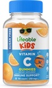 Lifeable Sugar Free Vitamin C for Kids – 250 mg – Great Tasting Natural Flavor Gummy Supplement – Vegetarian GMO-Free Chewable Vitamin – for Immune Support – for Children – 90 Gummies