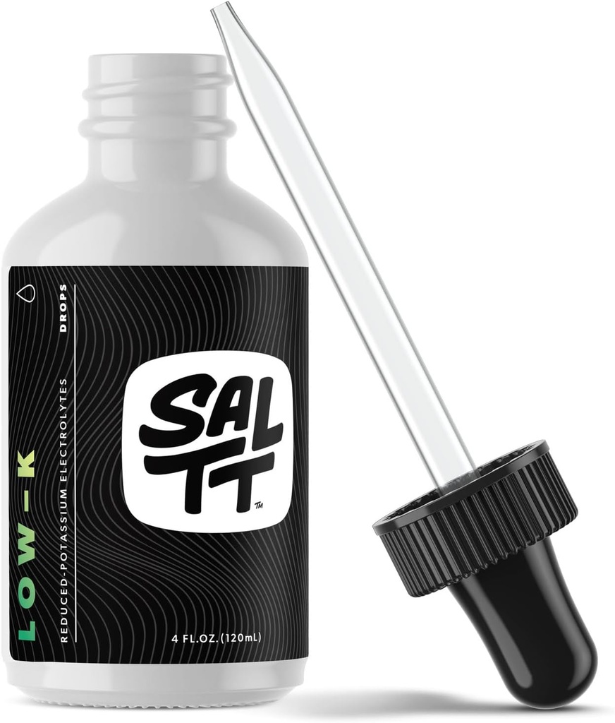SALTT Low-K Fasting Drops | Sodium and Ionic Magnesium Fasting Supplement | Intermittent Fasting Mineral Supplements | Electrolyte Replenisher | 120ml Dropper Bottle