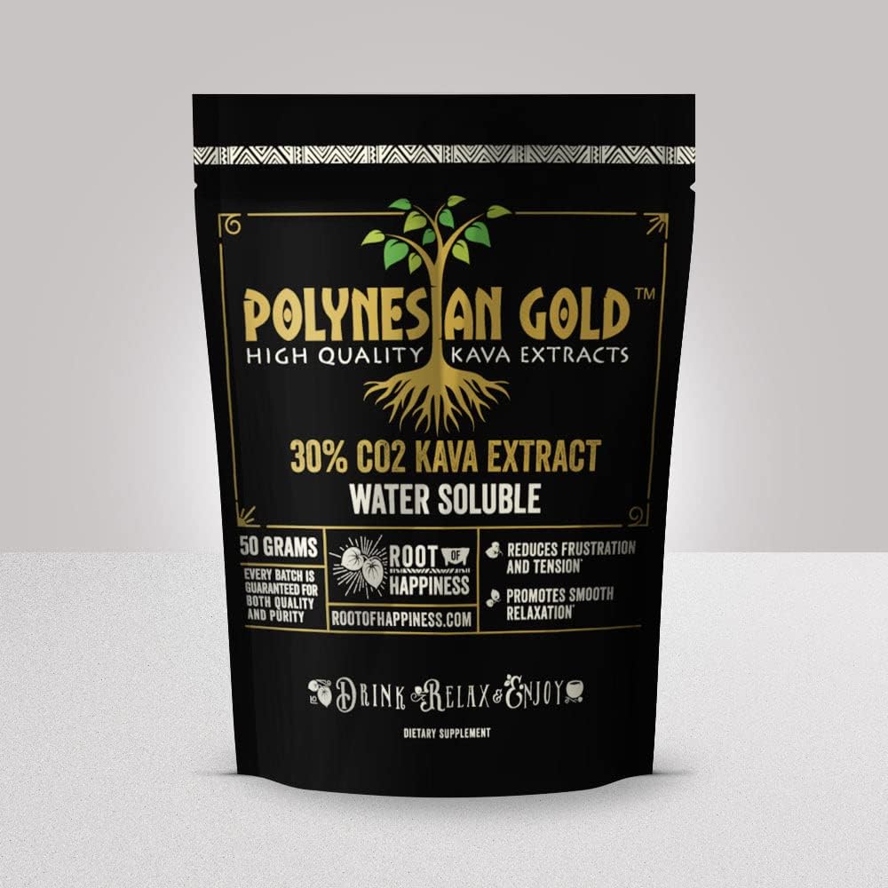 Polynesian Gold™ Water Soluble Co2 Kava Extract- 50g Bag