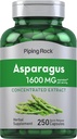 Piping Rock Asparagus Supplement 1600mg | 250 Capsules | Root Extract | Non-GMO, Gluten Free