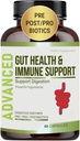 Complete Gut Health for Women and Men with Probiotic, Prebiotic, Postbiotic & Digestive Enzymes to Supports Digestive Lining Health,Digestion Health, Occasional Gas, and Discomfort.