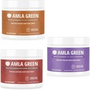 Amla Powder, Green Tea Superfood Supplement with Pumpkin Spice & Hibiscus & Elderberry, Organic, Vegan, 30 Servings