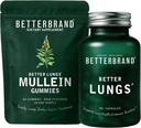 Betterbrand Better Lungs Health Pack - BetterLungs & Mullein Gummies - Complete Respiratory Wellness Pack: BetterLungs & Mullein Gummies - 30 Day Supply