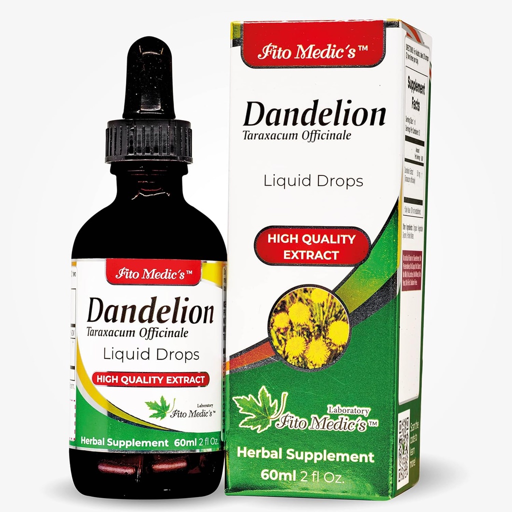 Lab - Dandelion Tincture, Vegan Dandelion Root Drops Supplement for Cleansing, Digestive Function, Heart & Immunity, Ultra high Absorption, Alcohol Free, diente de Leon s.