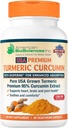 Pure USA Grown Premium Turmeric Curcumin with BioPerine 1500mg - 95% Standardized Curcuminoids & Black Pepper Extract for Enhanced Absorption - Natural Joint Support - 90 Capsules