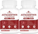 Astaxanthin and Lycopene 70mg,Astaxanthin Supplement with Phosphatidylcholine, Lutein and Zeaxanthin, Powerful Antioxidants Supplement (120 Capsules)