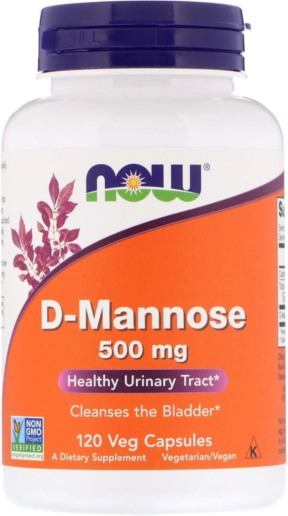 D-Mannose 500mg 120 Capsules (Pack of 2)