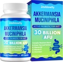 Akkermansia Probiotic, GLP-1, Live Strain Probiotics for Women & Men, GLP 1 Supplement for Gut Health, Digestive, Metabolic*, Immune, with Chromium, Green Tea Leaf, 60 Capsule