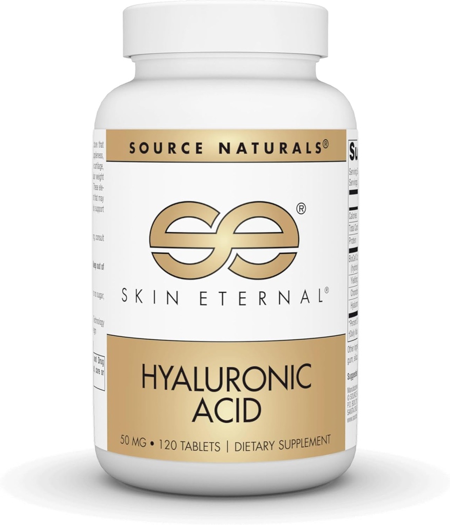 Source Naturals Skin Eternal Hyaluronic Acid, 50mg - 120 Tablets