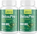 2000 MG Plant-Based Detox Cleanse – Natural Toxin Flush for Liver, Gut & Colon – Antioxidant & Digestive Support – Zeolite Detox – Fast-Acting Detox Complex for Women & Men – 120 Capsules