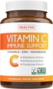 Vitamin C Immune Support Supplement - Immune Boost Blend with Elderberry Vitamin C and Zinc for Daily & Seasonal Support - Magnesium Zinc VIT C & D and Herbal Defense Complex (1 Month Supply)