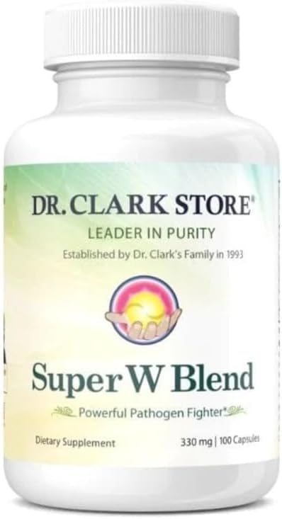 Dr Clark Wormwood Super W Blend 330 mg, 100 Gelatin Capsules