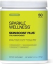 Sparkle Wellness VERISOL Bioactive Hydrolyzed Collagen Peptides | Collagen Powder Supplement with Vitamin C & Hyaluronic Acid for Hair, Skin, and Nail Health | Skin Boost Plus (Tropical) [50-Serves]