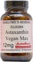 Barlowe's Herbal Elixirs Astaxanthin Supplements | AstaReal Astaxanthin Vegan Max 12mg | 60 Veggie Capsules | Astaxantina