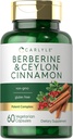 Carlyle Berberine with Ceylon Cinnamon | 2000mg Complex | 60 Capsules | Vegetarian, Non-GMO, Gluten Free