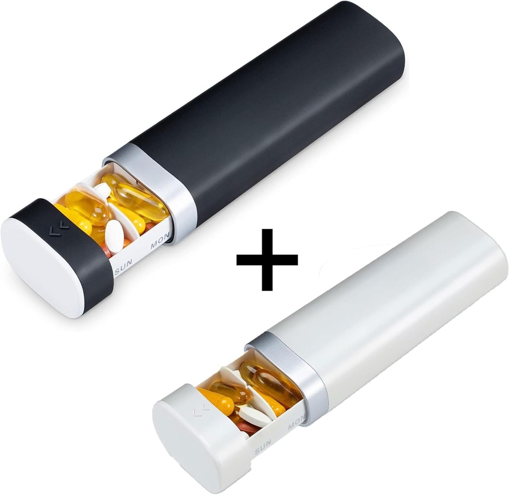 Weekly Pill Organizer 7 Day, Betife Daily Pill Box, Travel Pill Case, Cute Pill Holder to Hold Vitamins, Medicines, Supplements, Pills Organizer