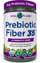 Vital Planet - Fiber 35 Powder Diverse Fiber Supplement for Dietary Support and Occasional Constipation with 35 Prebiotic Fibers and 35 Organic Superfoods to Maintain Bowel Regularity, 6.77 oz