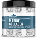 Earthborn Elements Collagen Peptides (200 Capsules) Hydrolyzed Fish Collagen, Non-GMO, Scent-Free, Bioavailable (960 mg Serving)