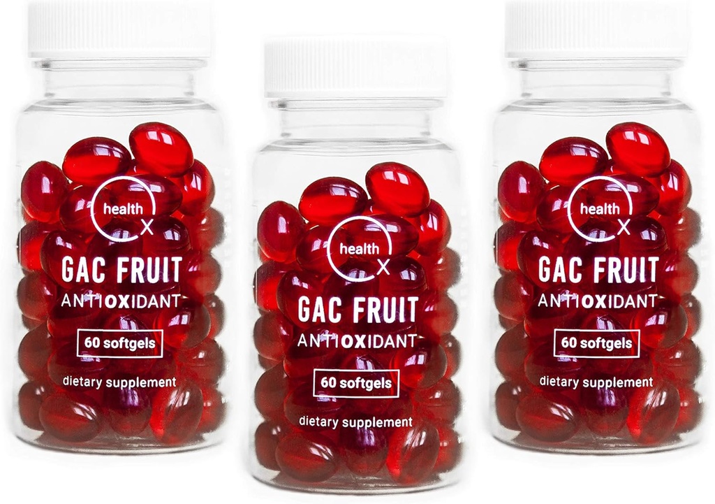 OX HEALTH Super Antioxidant Supplement | Gac Super Fruit | DHA | Momordica | 3-Pack |180 Softgels | Supports Healthy Aging | Immune Support | Advanced Antioxidation
